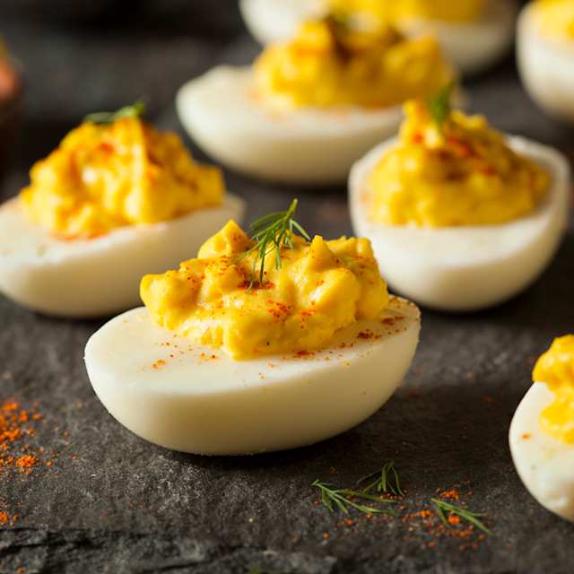 Spicy Deviled Eggs