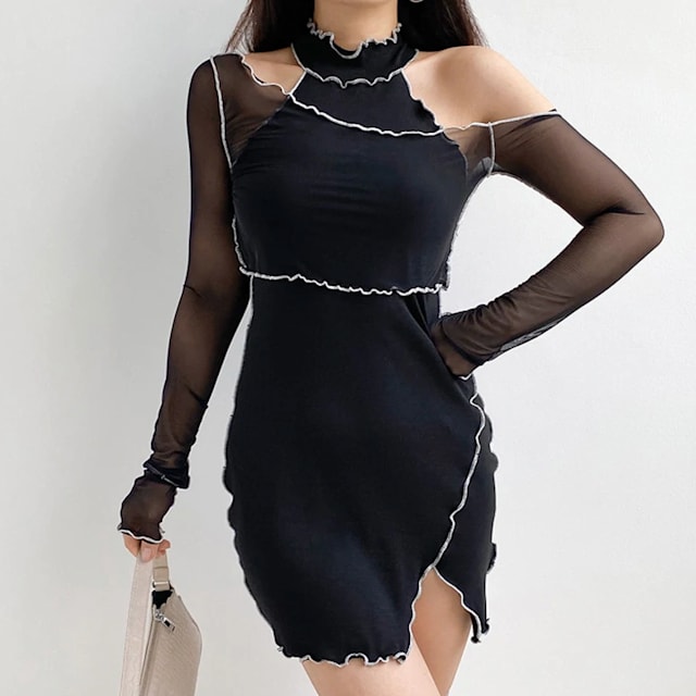 Black cut-out dress 