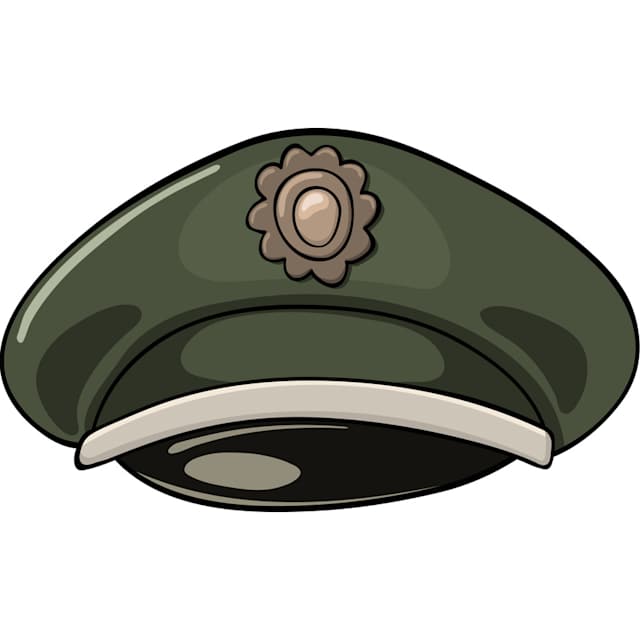 Нарисовать шляпу военную
