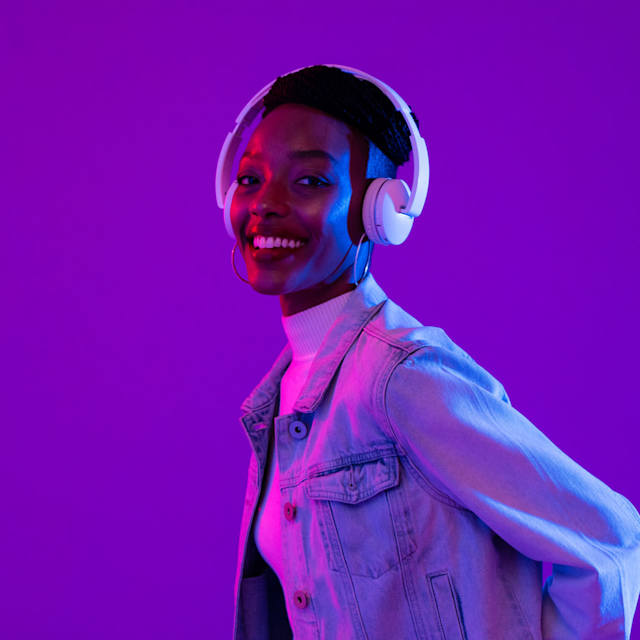 Listening to music 