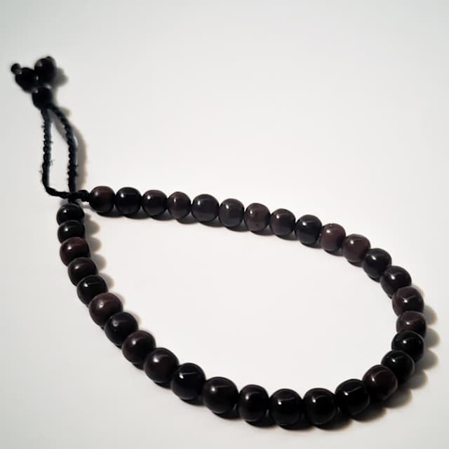 Black Beaded Bracelet 
