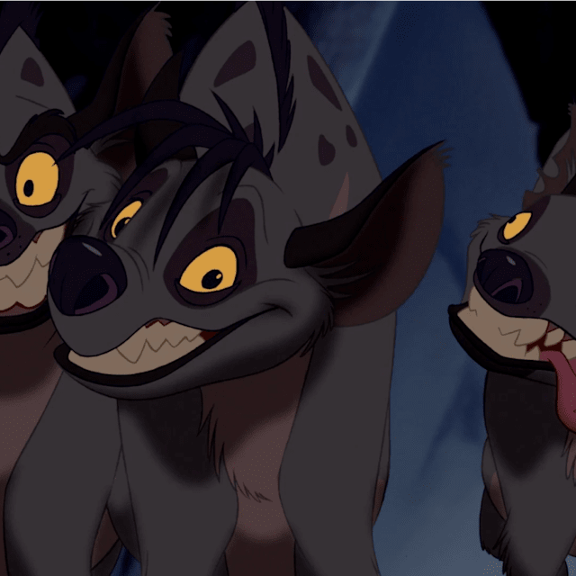 Scar's hyenas (Banzai, Shenzi, and Ed) 