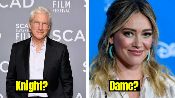 Which Of These Celebrities Is A Knight Or Dame?