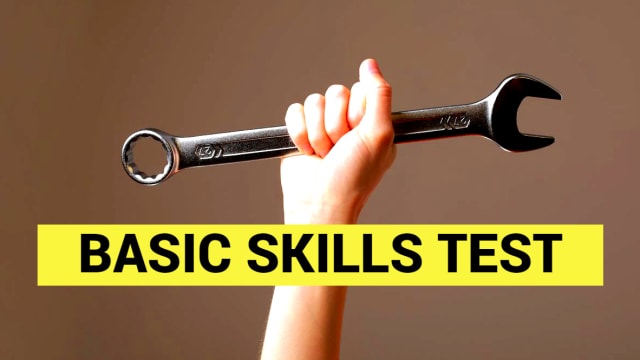 Let's see if you actually have the most basic skills.