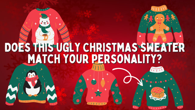 It's that time of year, everyone's having holiday parties at work, which ugly Christmas sweater should you wear to match who you are? 