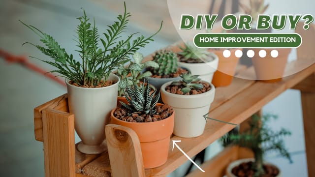 Determine which home items are smarter to buy or DIY! 