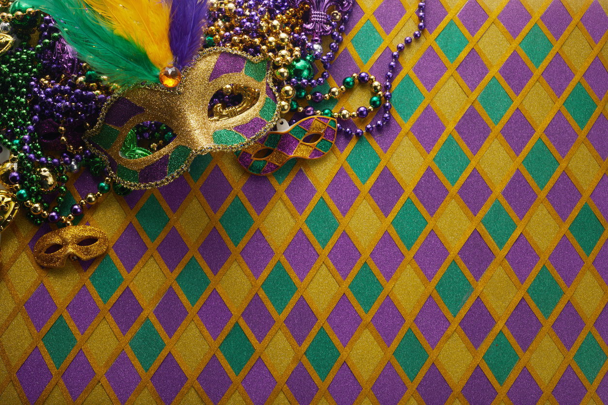 mardi gras purple background